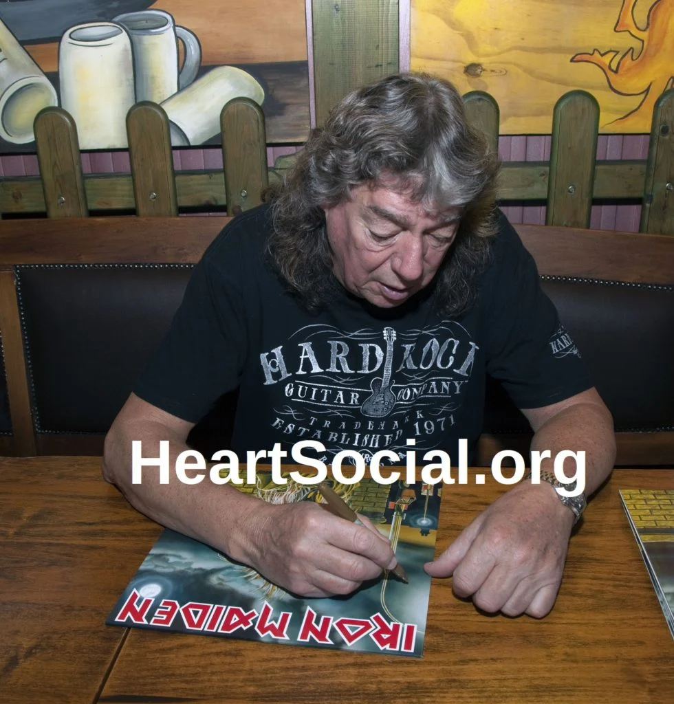 Dennis Stratton (Iron Maiden) LP hand signed autografato