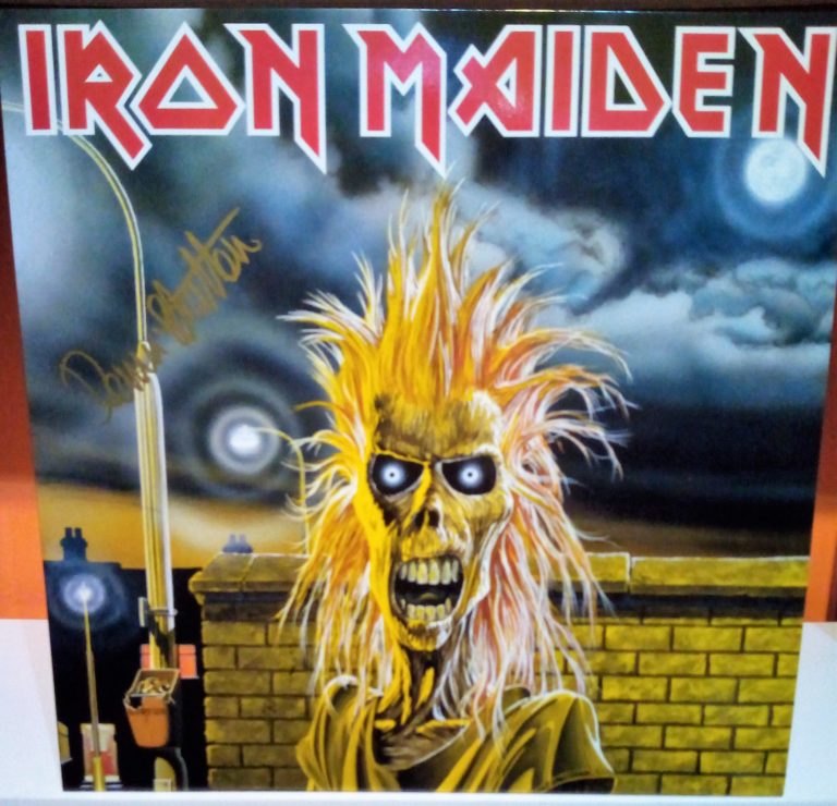 Dennis Stratton (Iron Maiden) LP hand signed autografato