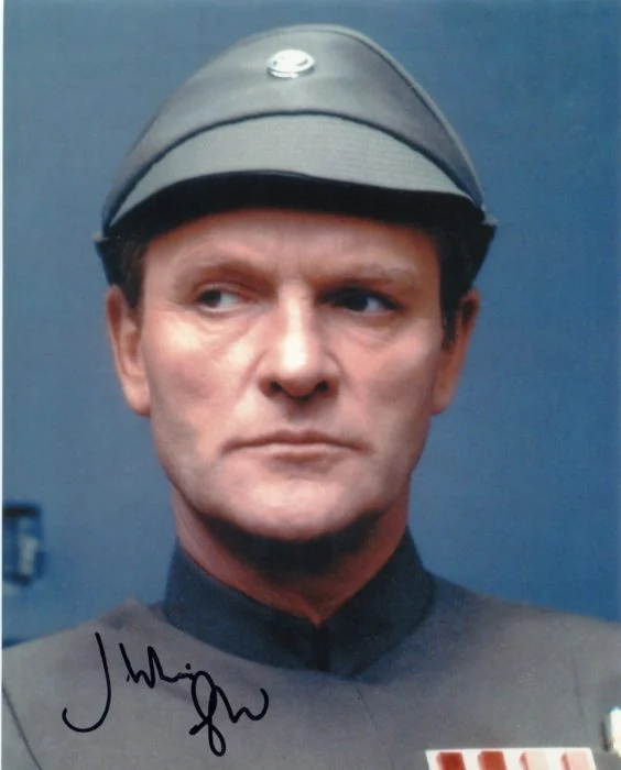 Julian Glover "Star Wars" (General Veers) hand signed photo 20X25cm foto autografata