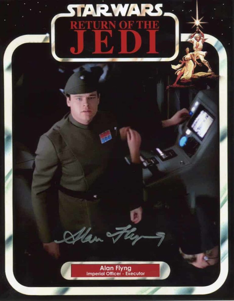 Alan Flyng – Star Wars Return of the Jedi  – Hand Signed Photo 20X25CM foto autografata