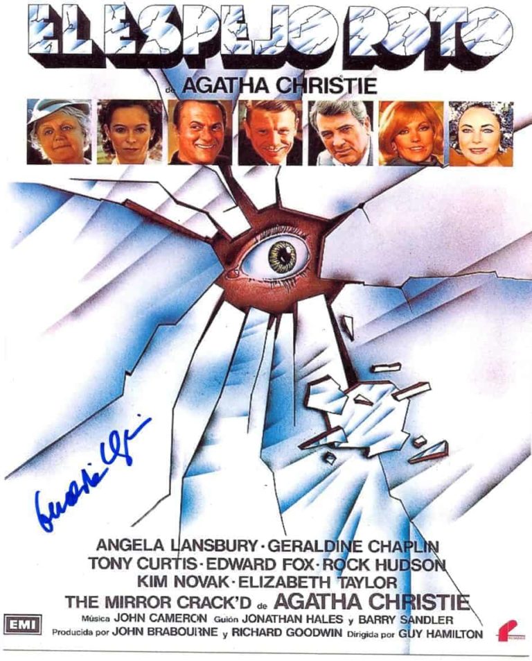 Geraldine Chaplin “Assassinio allo specchio (The Mirror Crack’d)” – photo hand signed 20x25cm foto autografata