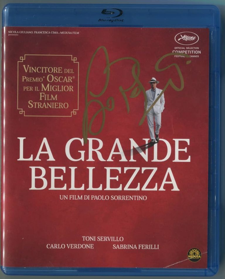 Giorgio Pasotti blu-ray LA GRANDE BELLEZZA autografato