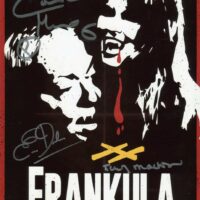 Caroline Munro, Judy Matheson and Emma Dark (Frankula) - photo hand signed 20x25cm foto autografata s054