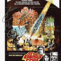 Caroline Munro - AT THE EARTH'S CORE - photo hand signed 20x25cm foto autografata s105