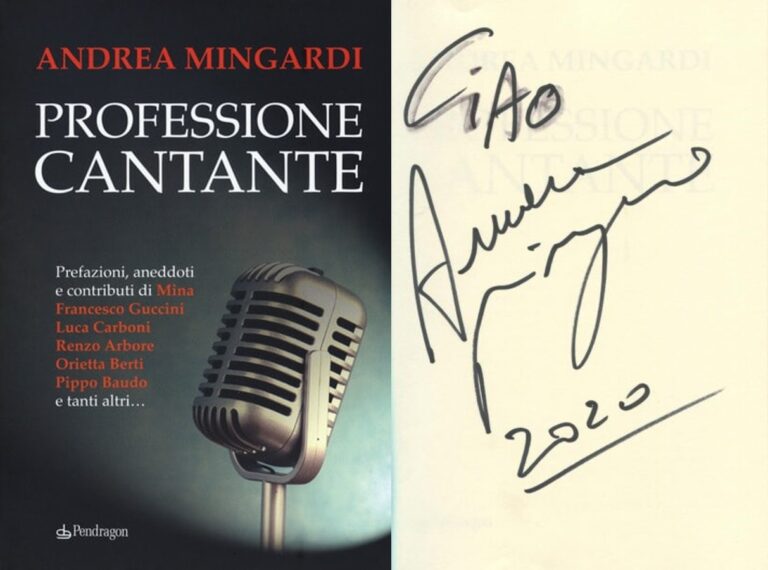 Andrea Mingardi – Professione cantante libro autografato