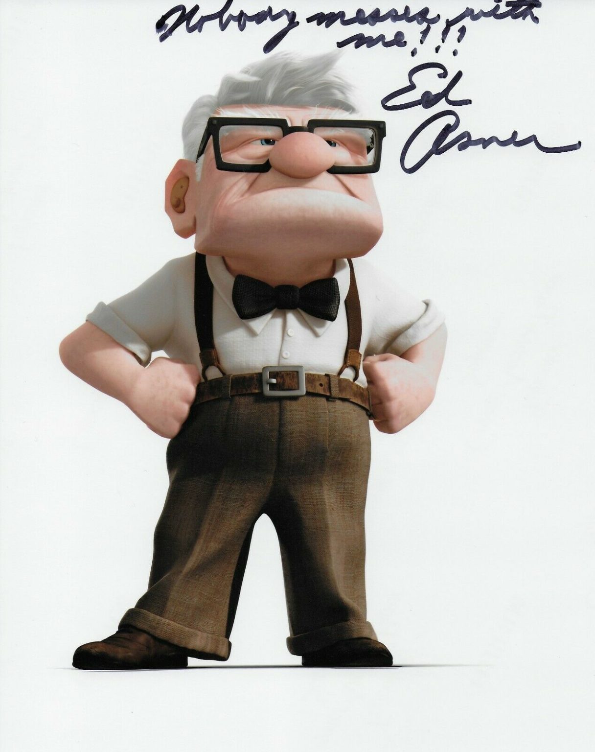 Ed Asner – Carl Fredricksen In UP (Disney) – Hand Signed Photo 20×25 Cm ...