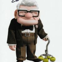 Ed Asner - Carl Fredricksen in UP (Disney) - hand signed photo 20x25 cm foto autografata 003