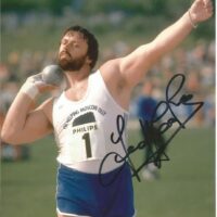 Geoff Capes (pesista) - hand signed photo 20x25cm foto autografata