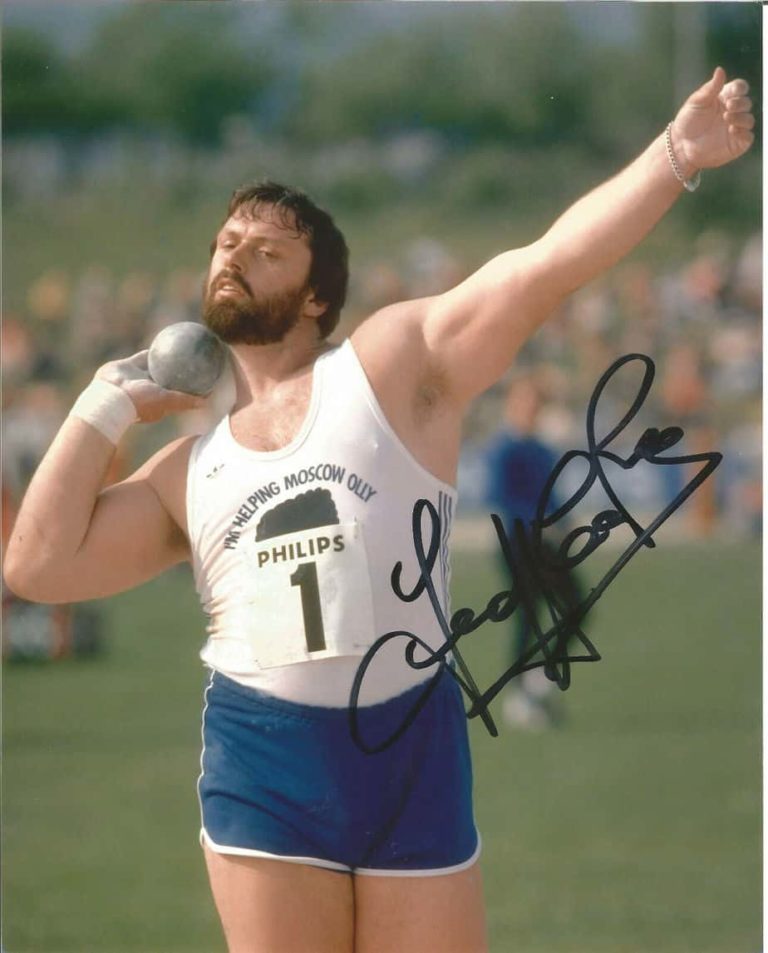 Geoff Capes (pesista) – hand signed photo 20x25cm foto autografata