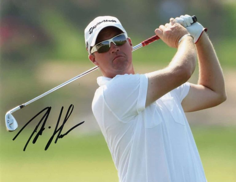 Peter Hanson (golf) – hand signed photo 20x25cm foto autografata