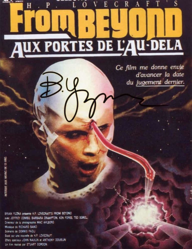 Brian Yuzna – From Beyond – hand signed photo 20x25cm foto autografata