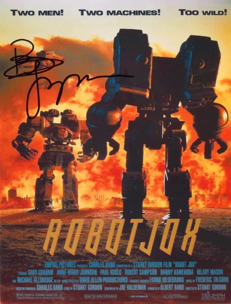 Brian Yuzna – ROBOTJOX – hand signed photo 20x25cm foto autografata