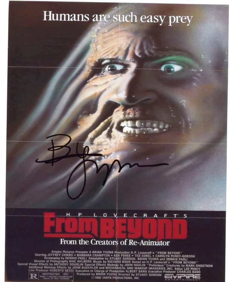 Brian Yuzna – FROM BEYOND – hand signed photo 20x25cm foto autografata s20-148