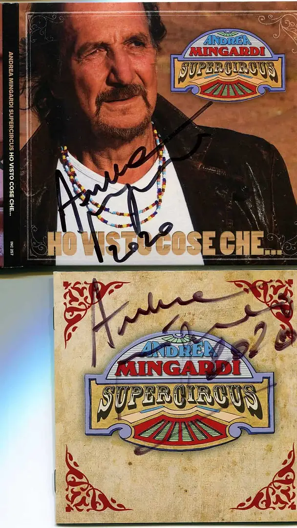 Andrea Mingardi "Ho visto cose che..." - cd autografato hand signed ITP