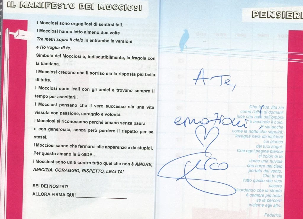 Federico Moccia - Tre metri sopra il cielo. Diario - autografato