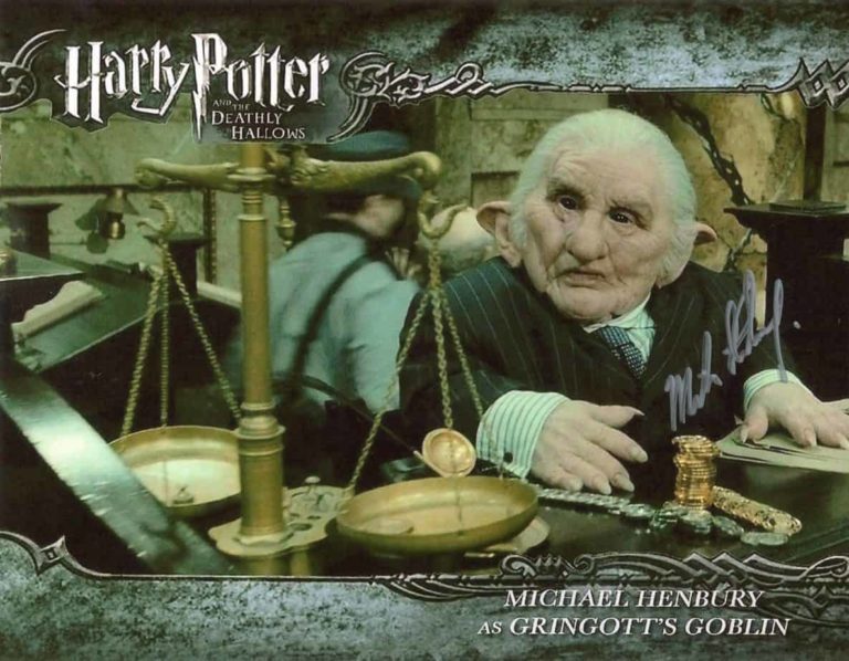 Michael Henbury – Goblin in Harry Potter – Hand Signed Photo 20X25CM foto autografata s196