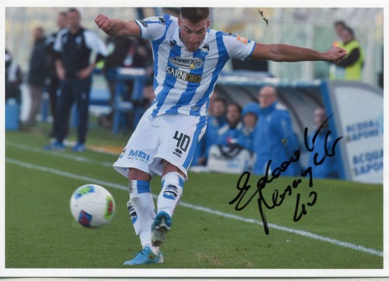 Edoardo Masciangelo – hand signed photo – foto autografata 14x21cm