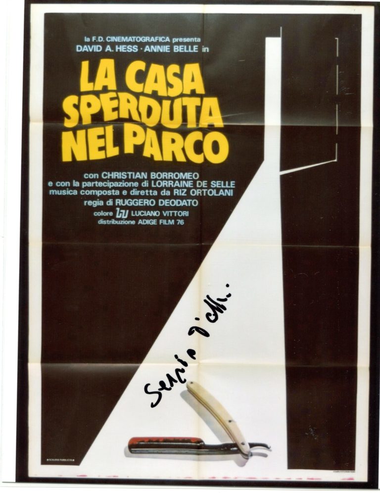 Sergio D’Offizi “La casa sperduta nel parco” – hand signed photo 20x25cm foto autografata