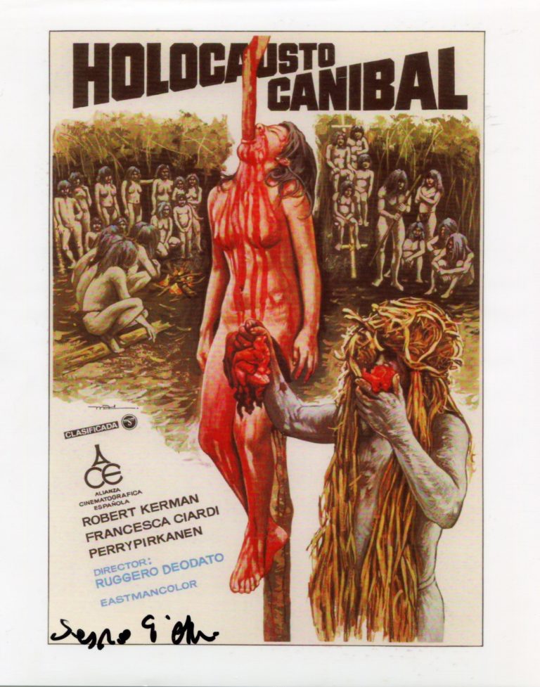 Sergio D’Offizi “Cannibal Holocaust” – hand signed photo 20x25cm foto autografata (02)