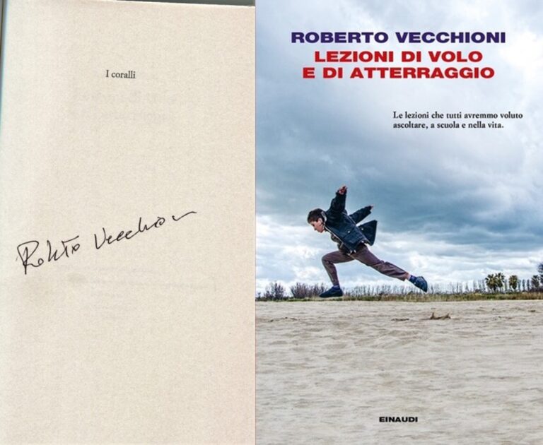 Lezioni di volo e di atterraggio – Libro autografato da Roberto Vecchioni (01)
