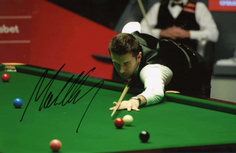 Mark Selby (snooker) – hand signed photo 30x20cm foto autografata