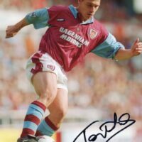 Tony Cottee - hand signed photo 30x20 foto autografata (sa20b10-008)
