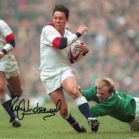 Rory Underwood (rugby) - hand signed photo 20x25cm foto autografata (sa20b10-013)