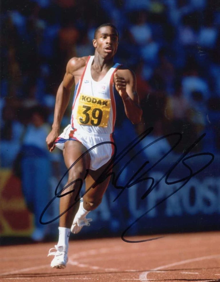 Derek Redmond (atletica leggera) – hand signed photo 20x25cm foto autografata (sa20b10-022)