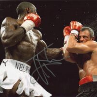 Johnny Nelson (pugilato) - hand signed photo 20x25cm foto autografata