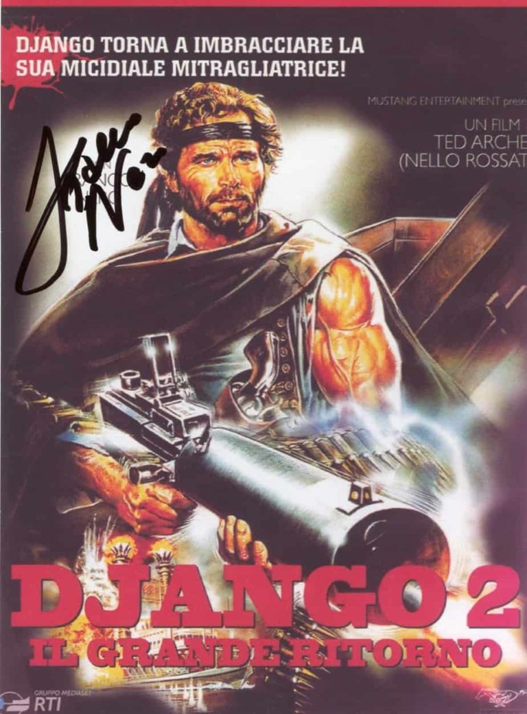 Franco Nero – Django 2 –  hand signed photo 10x14cm foto autografata fr204