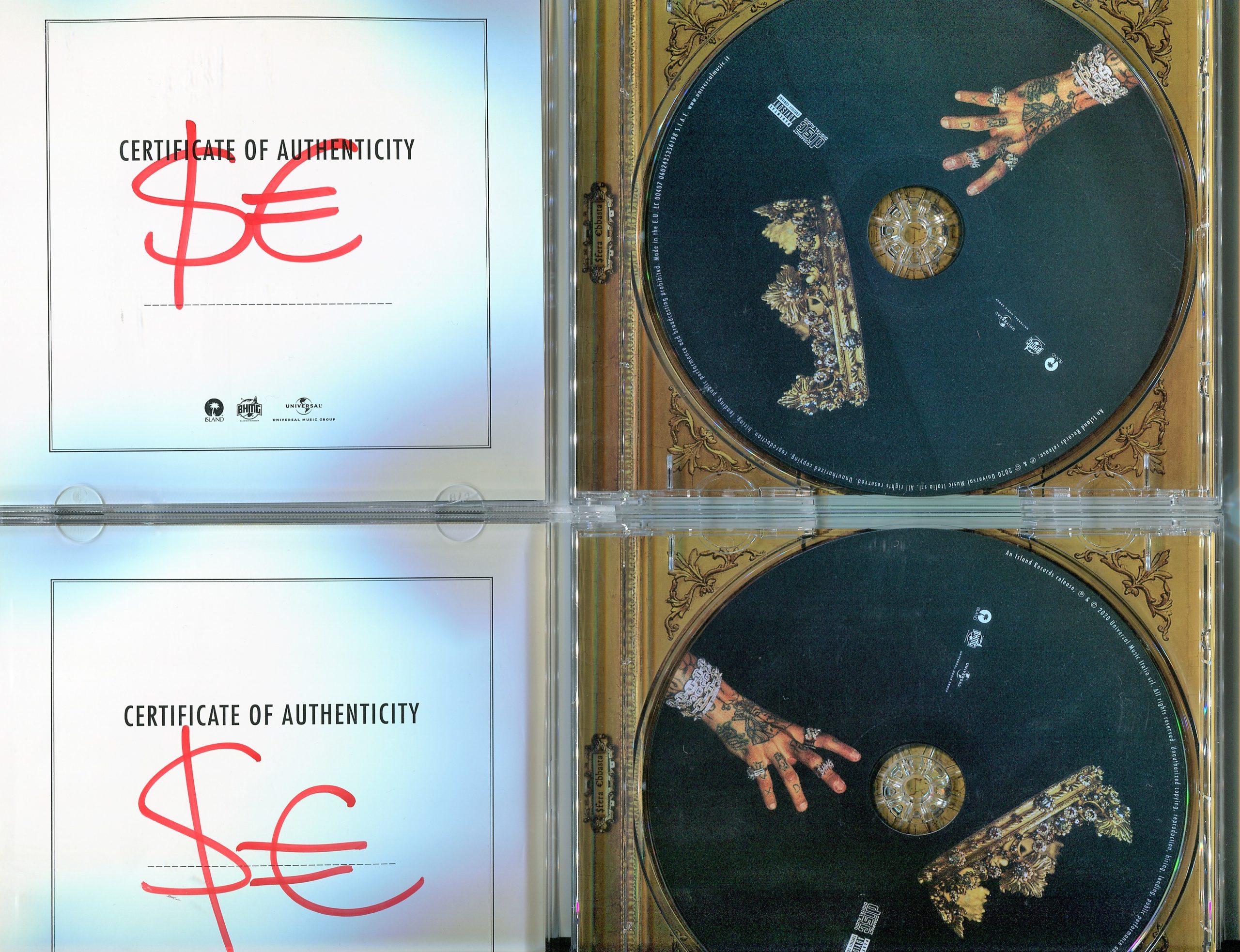 Famoso – Sfera Ebbasta – hand signed cd autografato