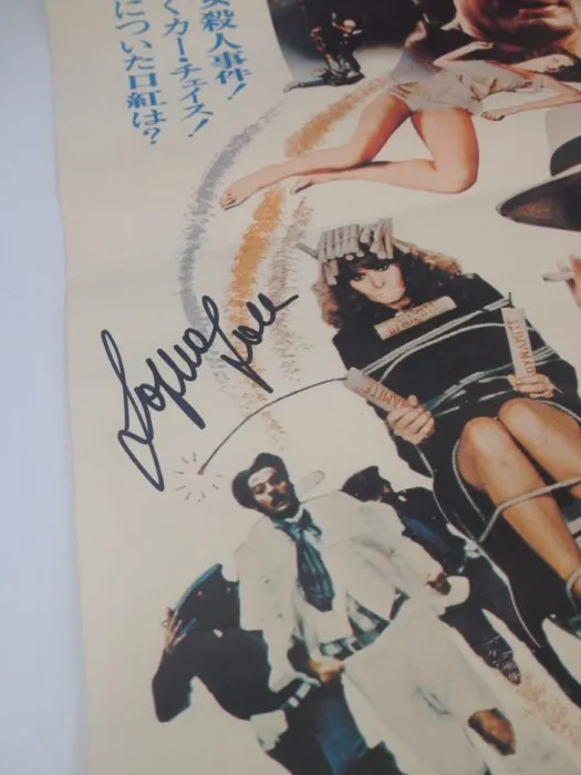 Sophia Loren - La pupa del gangster (manifesto originale giapponese 1975) hand signed 100x140cm autografato