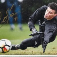 Mattia Del Favero - hand signed photo - foto autografata 14x21cm