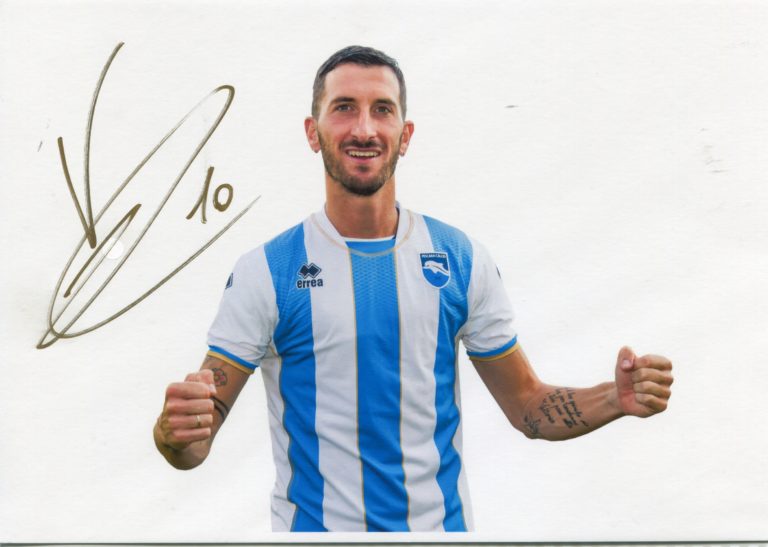 Mirko Valdifiori – hand signed photo – foto autografata 14x21cm