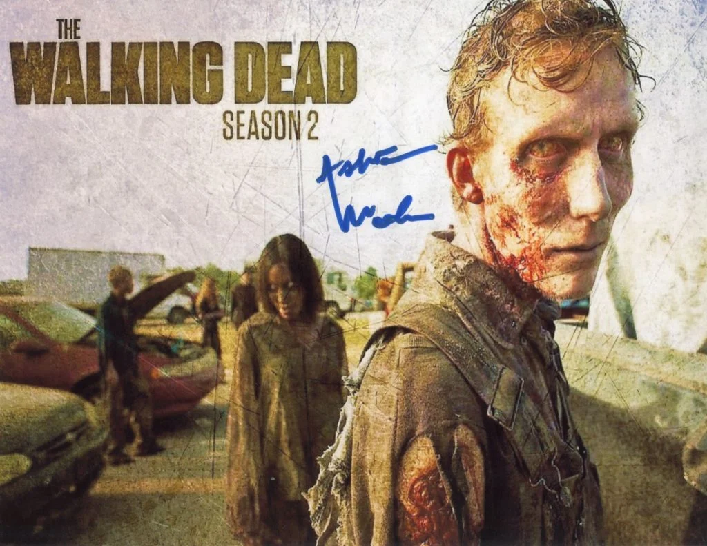 Ashton Lee Woolen -The Walking Dead - hand signed photo 20x25xm foto autografata