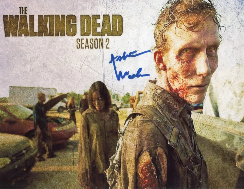 Ashton Lee Woolen -The Walking Dead - hand signed photo 20x25xm foto autografata