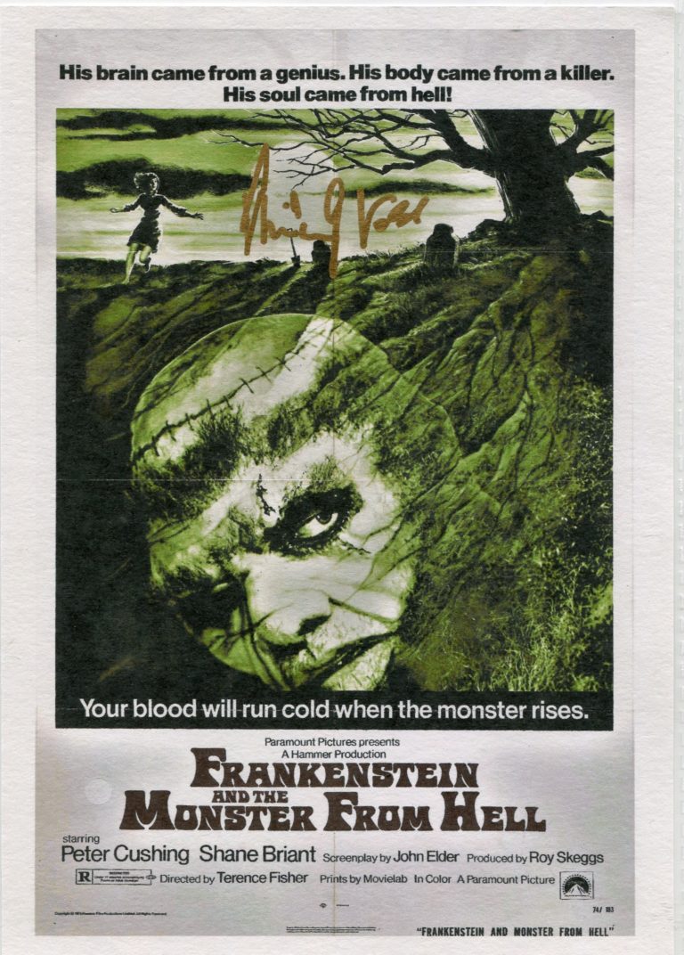 Philip Voss “Frankenstein and the Monster from Hell” – hand signed photo 14x21cm (2812scan-108)