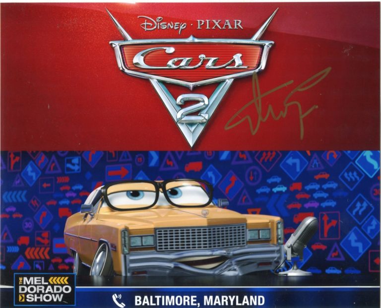 Tiberio Timperi  “Cars 2” (Mel Dorado) – hand signed photo 20x25cm foto autografata