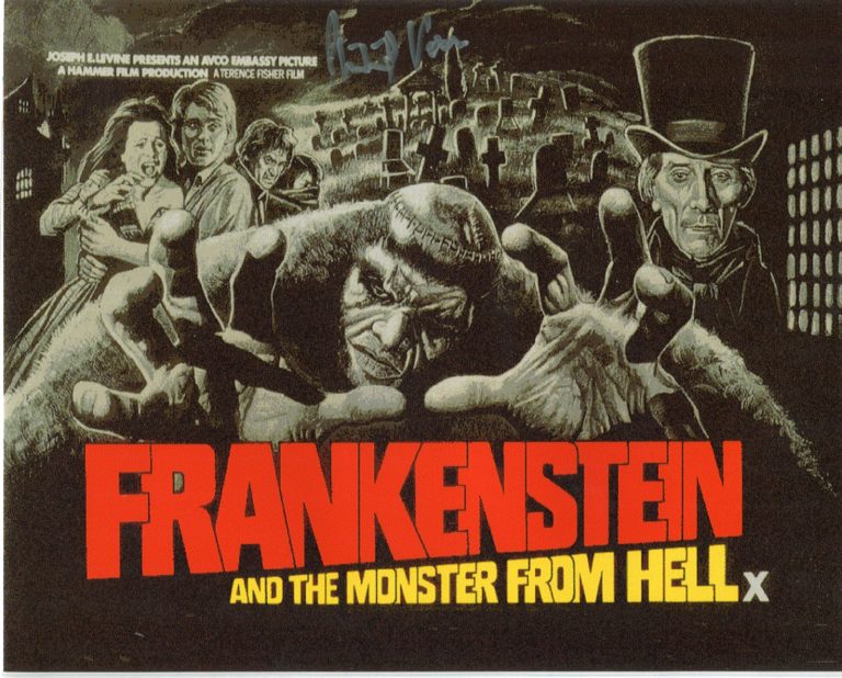 Philip Voss “Frankenstein and the Monster from Hell” – hand signed photo 20x25cm (2812scan-151)