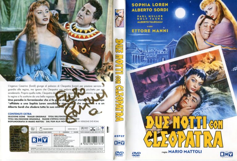 Enzo Garinei “Due notti con Cleopatra” – dvd autografato hand signed (in lingua italiana)