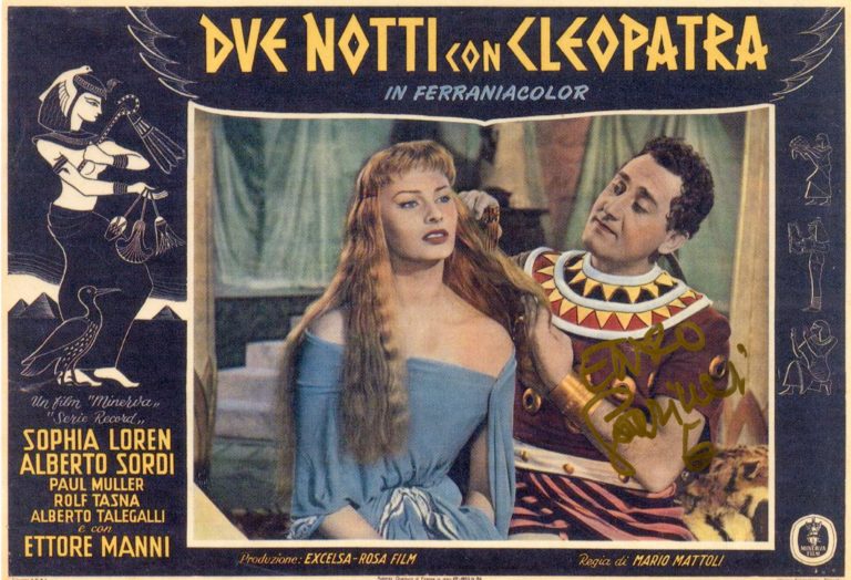 Enzo Garinei “Due notti con Cleopatra” – foto autografata 21x29cm hand signed photo (eg20it-024)