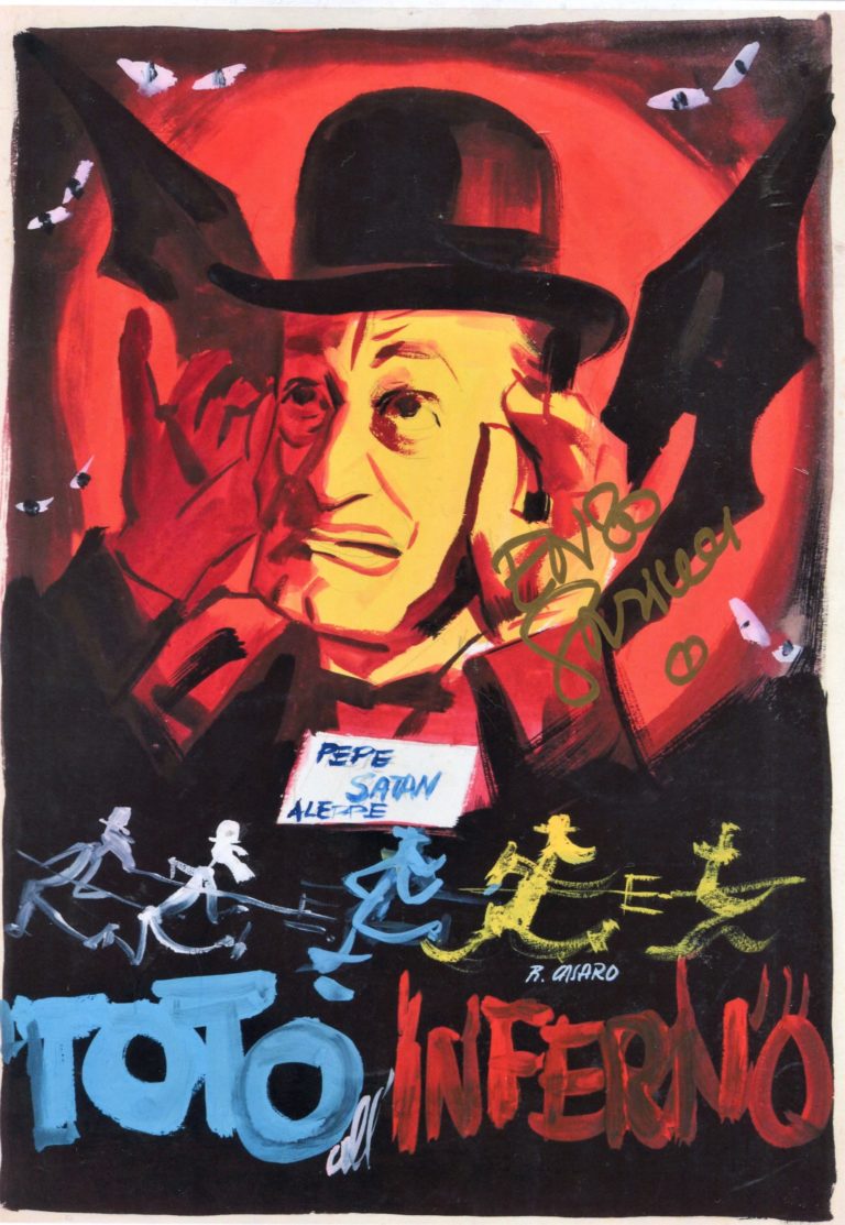 Enzo Garinei “Totò all’Inferno” – foto autografata 21x29cm hand signed photo (eg20it-026)