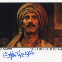 Stefan Kalipha "The Crucifer of Blood" - hand signed photo 20x25cm foto autografata