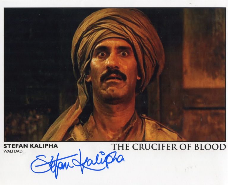 Stefan Kalipha “The Crucifer of Blood” – hand signed photo 20x25cm foto autografata