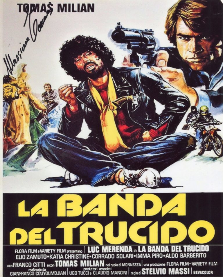 Massimo Vanni “La banda del Trucido” – hand signed photo 20x25cm foto autografata