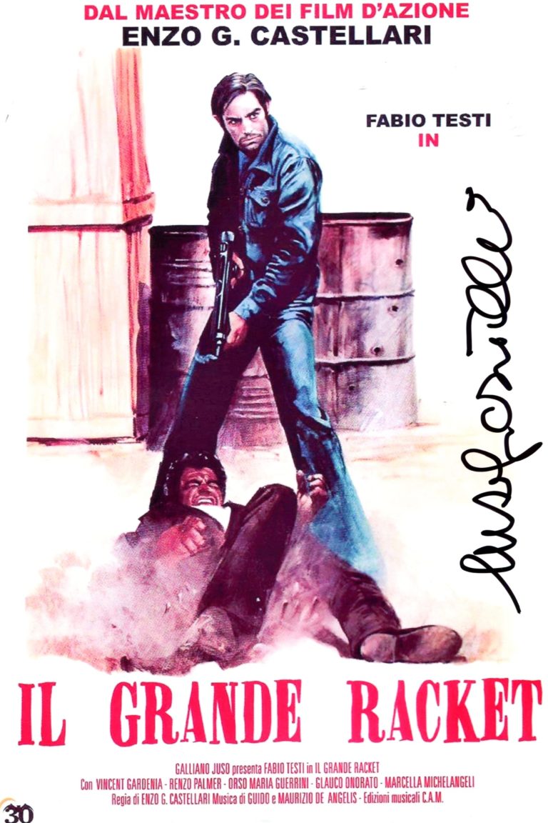 Enzo G. Castellari “Il grande racket” – hand signed photo 21x29cm foto autografata