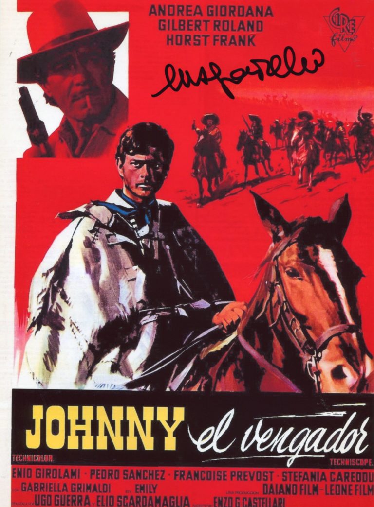 Enzo G. Castellari “Quella sporca storia nel West” – hand signed photo 21x29cm foto autografata