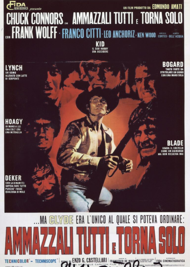 Enzo G. Castellari “Ammazzali tutti e torna solo” – hand signed photo 21x29cm foto autografata