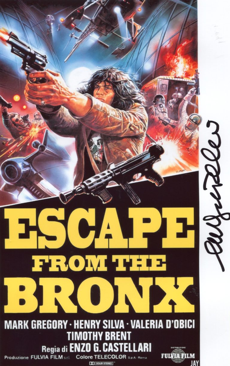 Enzo G. Castellari “Fuga dal Bronx” – hand signed photo 21x29cm foto autografata
