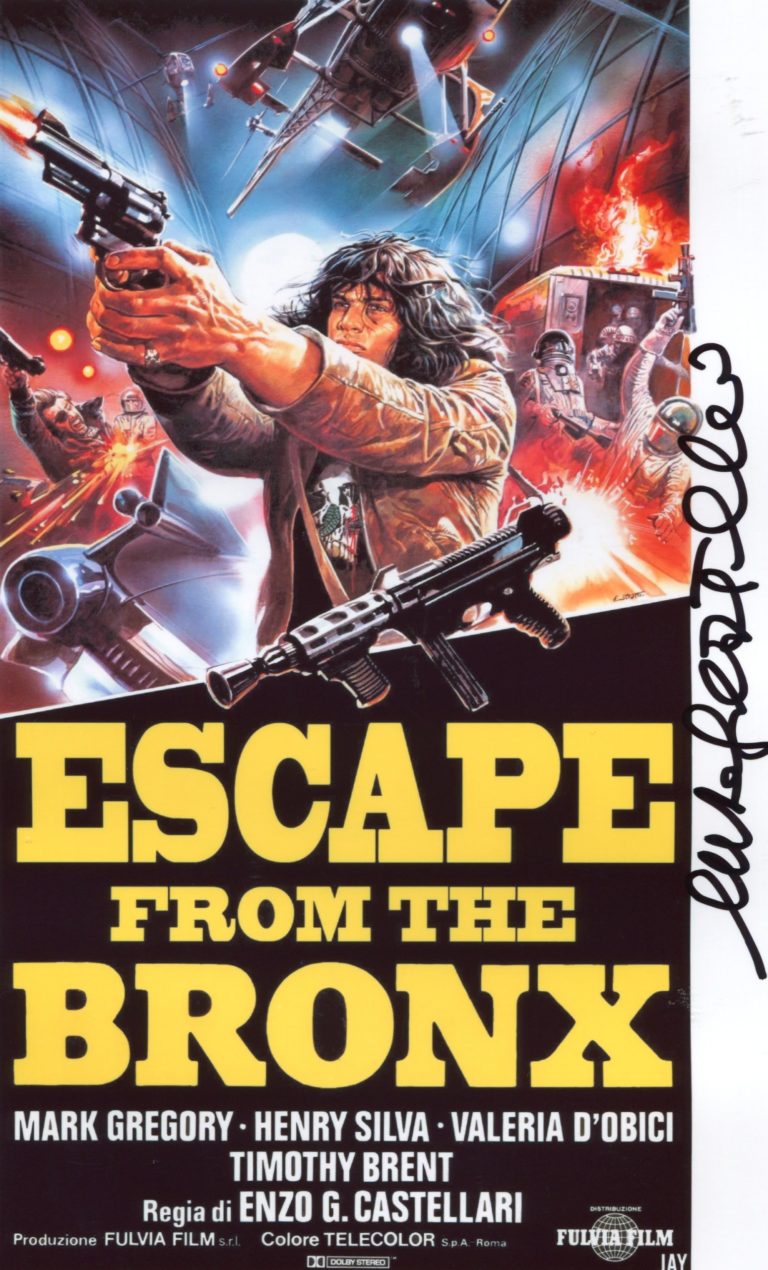 Enzo G. Castellari “Fuga dal Bronx” – hand signed photo 21x29cm foto autografata